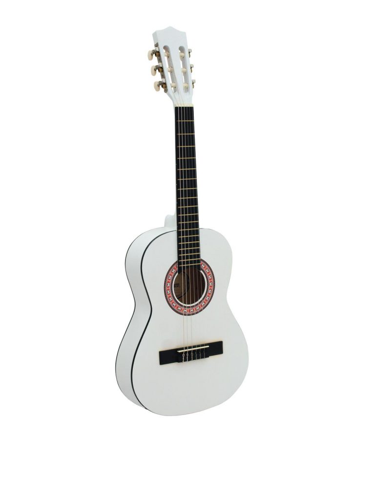 DIMAVERY AC-303 Classical Guitar 1/2, white