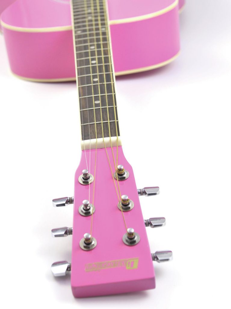 DIMAVERY AW-303 Western guitar pink