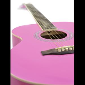 DIMAVERY AW-303 Western guitar pink