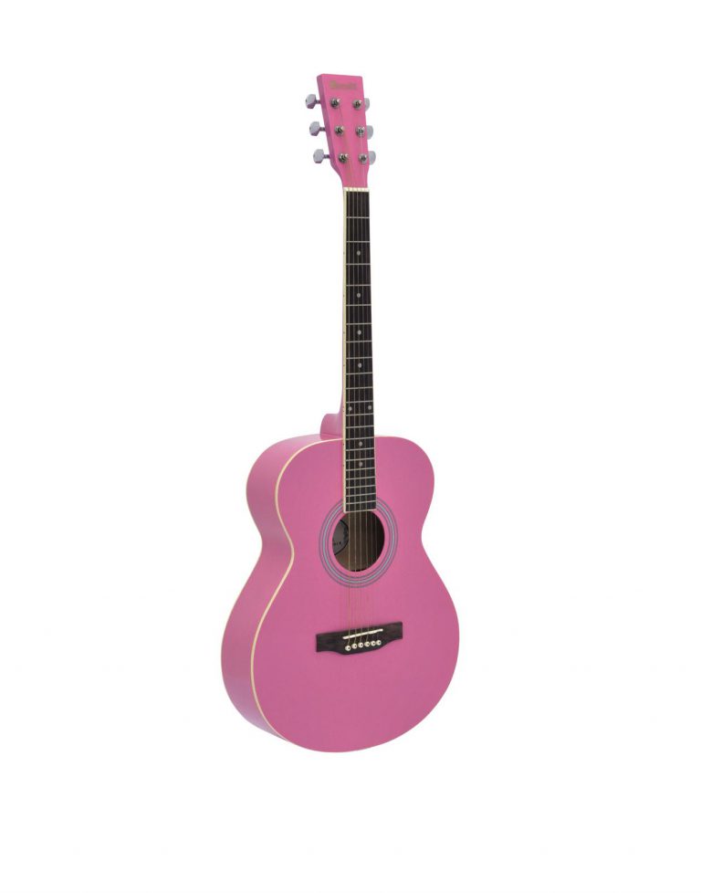 DIMAVERY AW-303 Western guitar pink