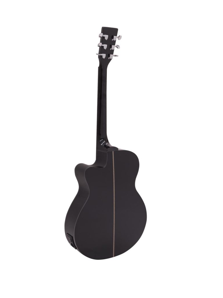 DIMAVERY AW-400 Western guitar, black