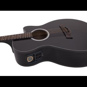 DIMAVERY AW-400 Western guitar, black