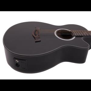 DIMAVERY AW-400 Western guitar, black