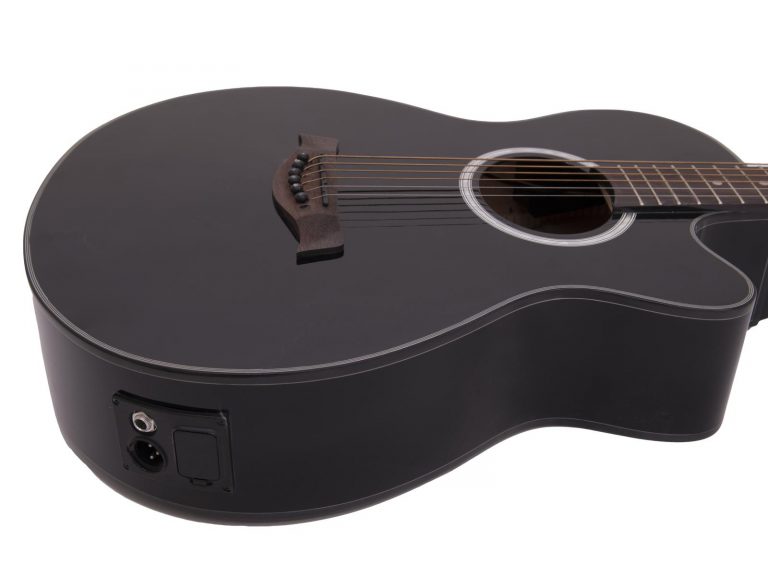 DIMAVERY AW-400 Western guitar, black