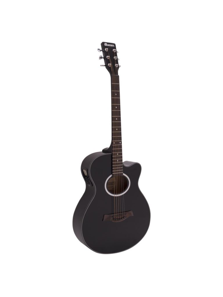 DIMAVERY AW-400 Western guitar, black