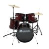 DIMAVERY DS-200 Drum set, wine red