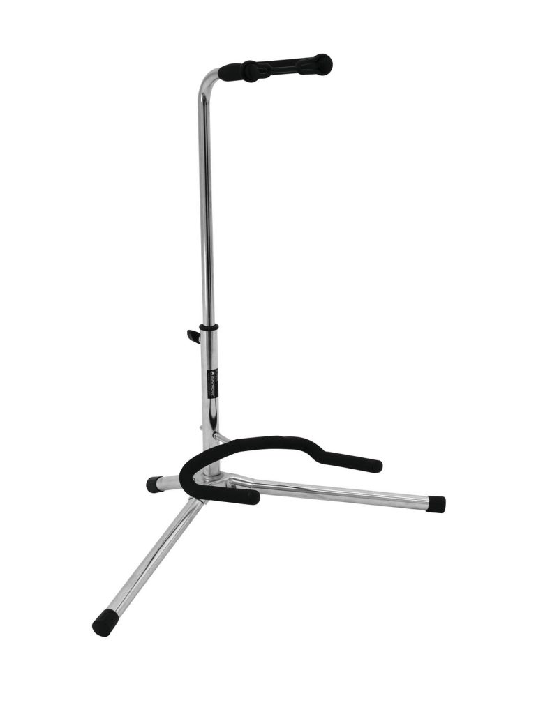 DIMAVERY Guitar Stand silver, ECO