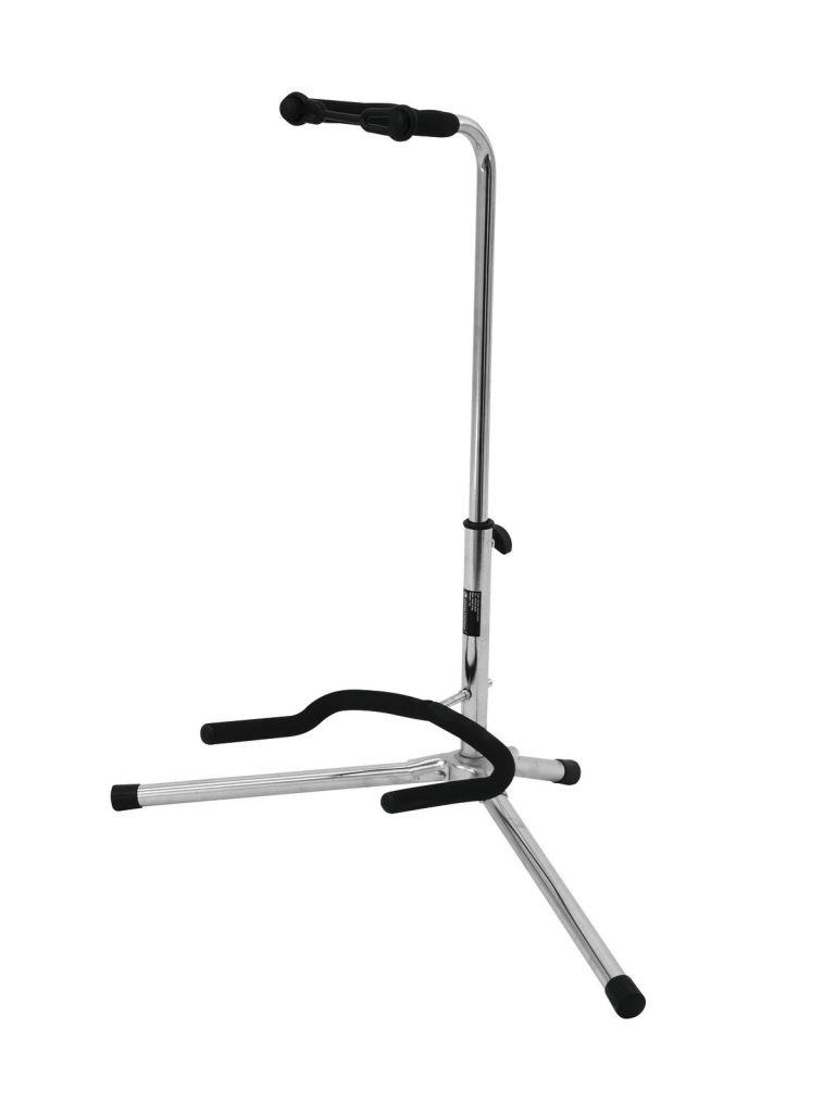 DIMAVERY Guitar Stand silver, ECO