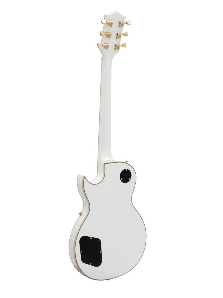 DIMAVERY LP-520 E-Guitar, white/gold