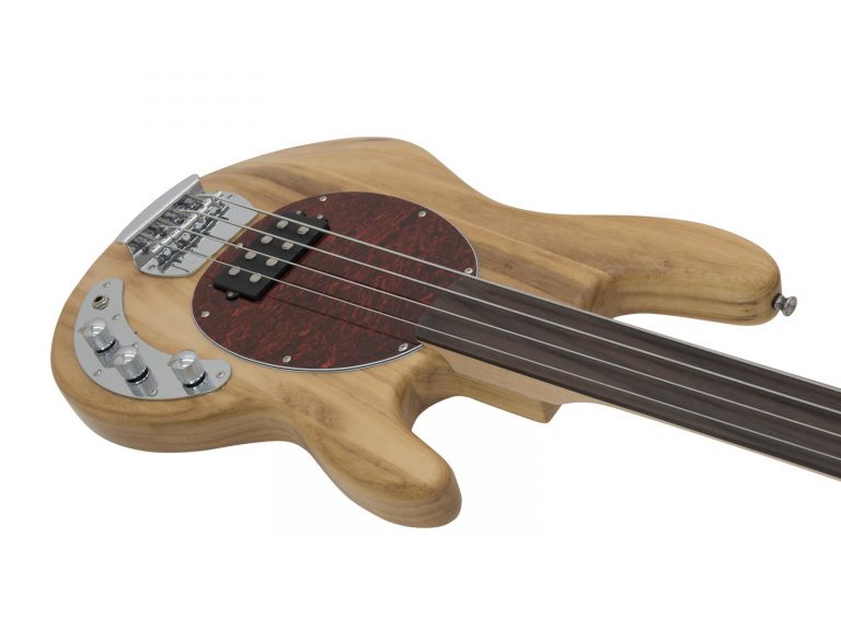 DIMAVERY MM-501 E-Bass, fretless, nature