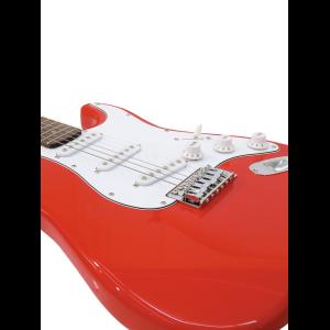 DIMAVERY ST-203 E-Guitar, red