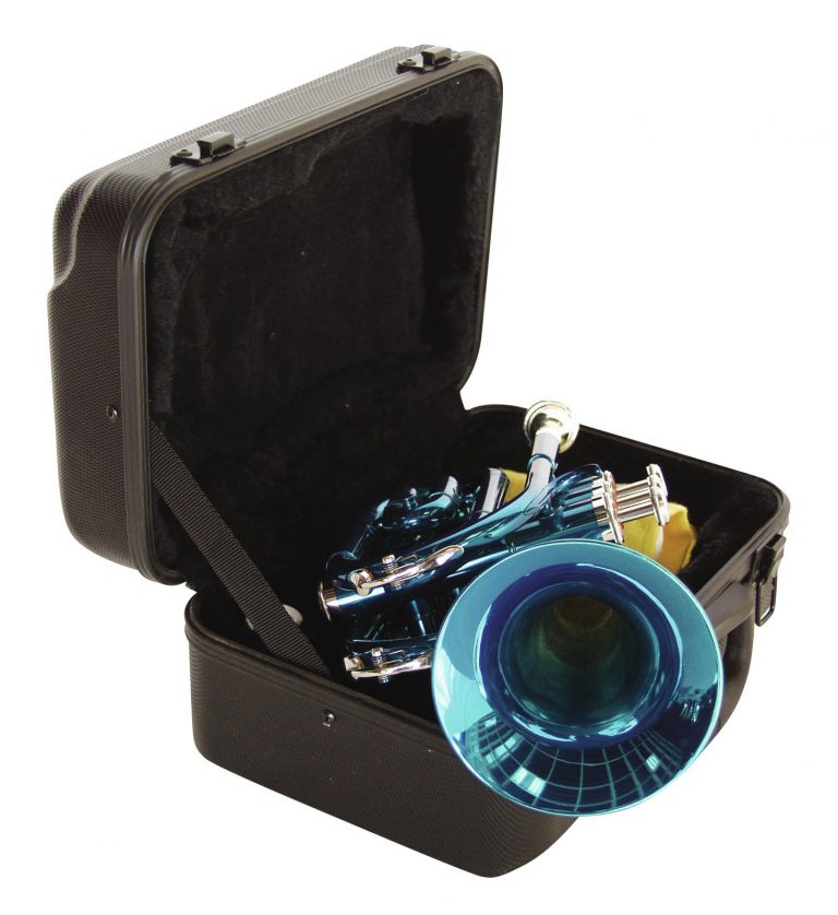 DIMAVERY TP-300 Bb Pocket Trumpet, blue