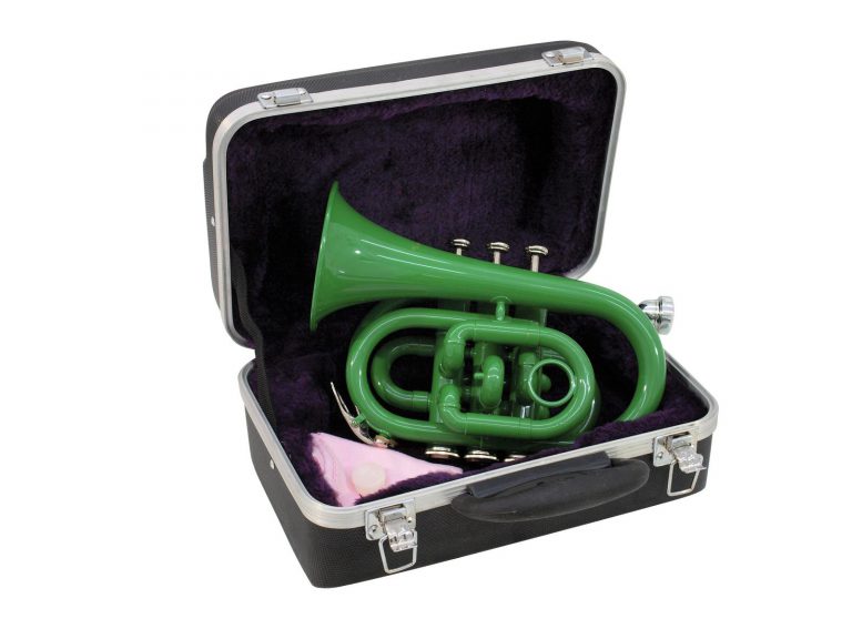 DIMAVERY TP-300 Bb Pocket Trumpet, green