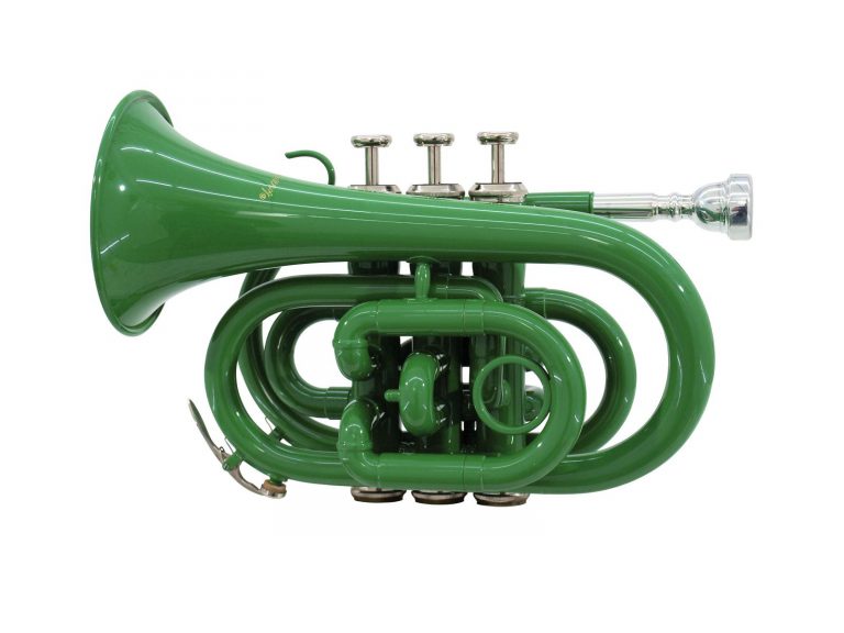 DIMAVERY TP-300 Bb Pocket Trumpet, green