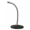 Desk Mic. Stand Dritto, cromo, 20 cm/0,7 kg, + regolabile Collo d'oca