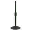 Desk Mic. Stand Straight, Adj. Cromo, 37 cm/0,8 kg