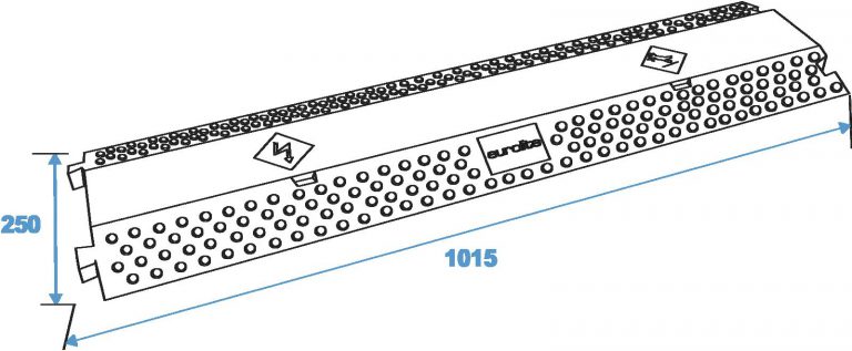 EUROLITE Cablebrigde 2 Channels 1000x250mm