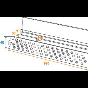 EUROLITE Cablebrigde 2 Channels 1000x250mm