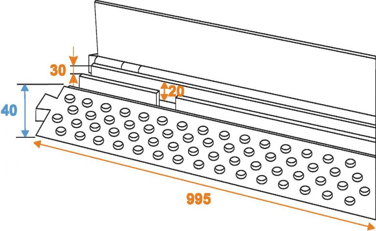 EUROLITE Cablebrigde 2 Channels 1000x250mm