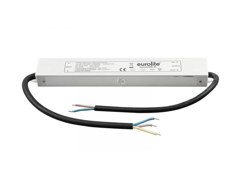 EUROLITE Electr. LED Transformer, 12V, 3A IP67