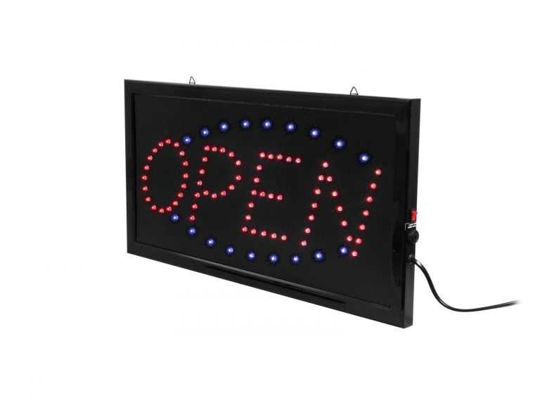 EUROLITE LED Sign OPEN classic