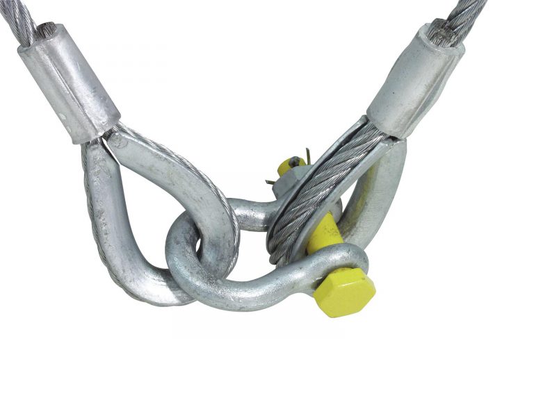 EUROLITE Lifting Rope 1500x10mm w. Shackle -400kg