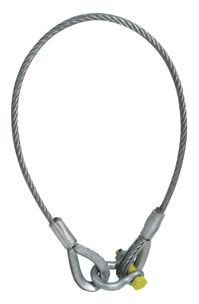 EUROLITE Lifting Rope 1500x10mm w. Shackle -400kg