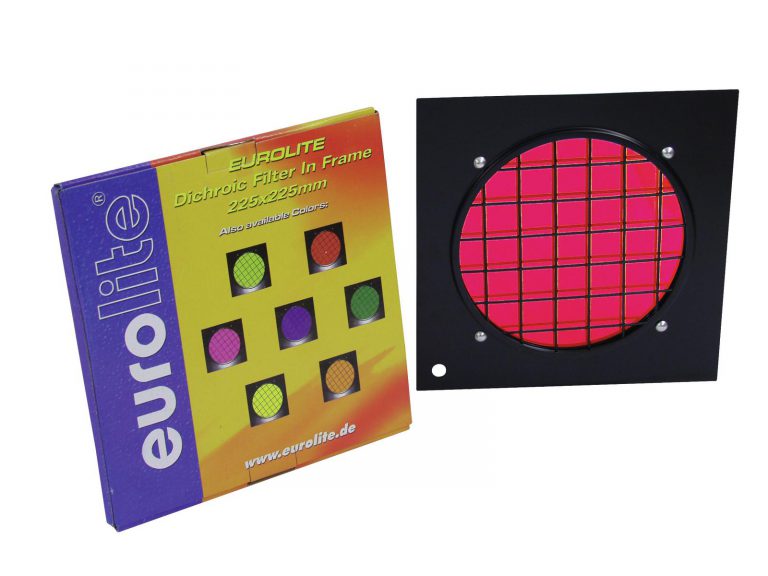 EUROLITE Red Dichroic Filter black frame f. PAR-56