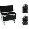 EUROLITE Set 2x LED TMH-60 MK2 + Case with wheels