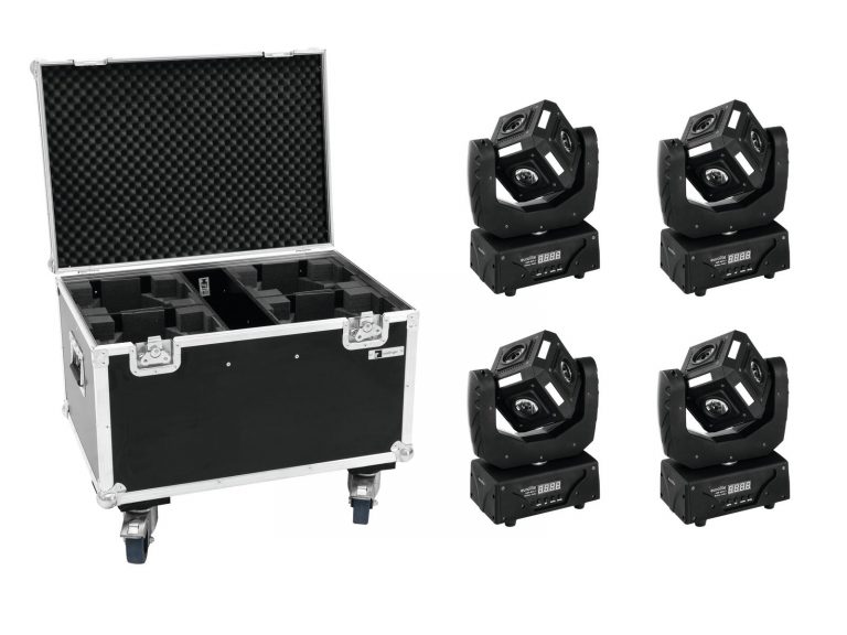 EUROLITE Set 4x LED MFX-3 Action Cube + Case