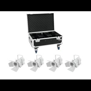 EUROLITE Set 4x LED THA-40PC wh + Case