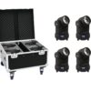 EUROLITE Set 4x LED TMH-X1 Moving-Head Beam + Case