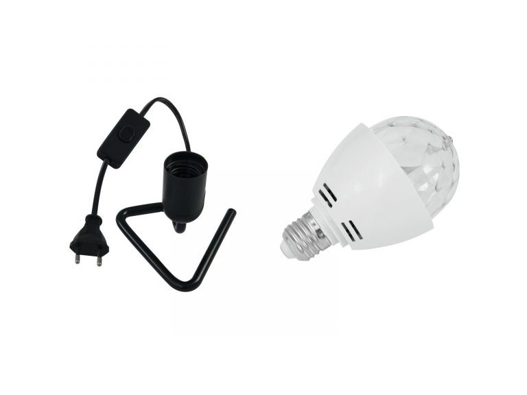 EUROLITE Set LED BC-1 6400K + Triangle base black