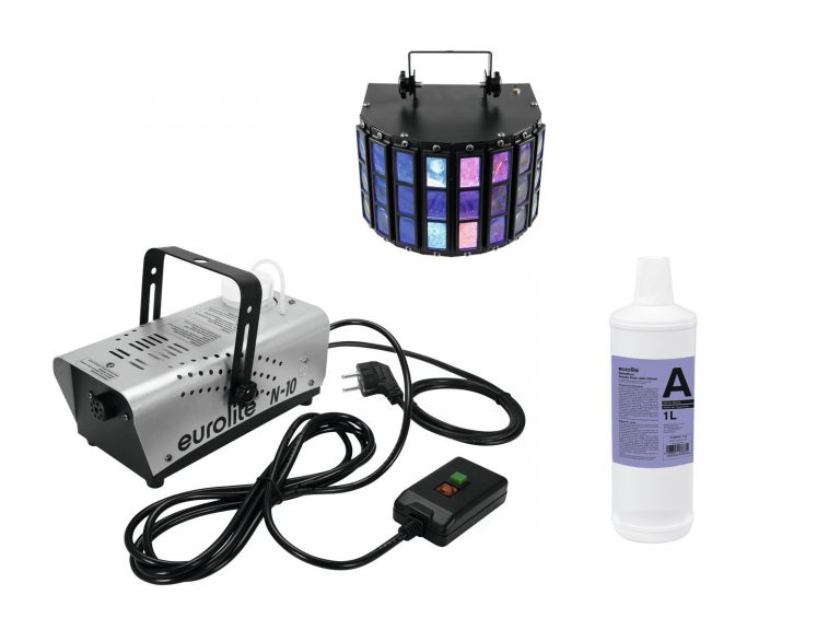 EUROLITE Set N-10 silber + A2D Fluid 1l + LED Mini D-5