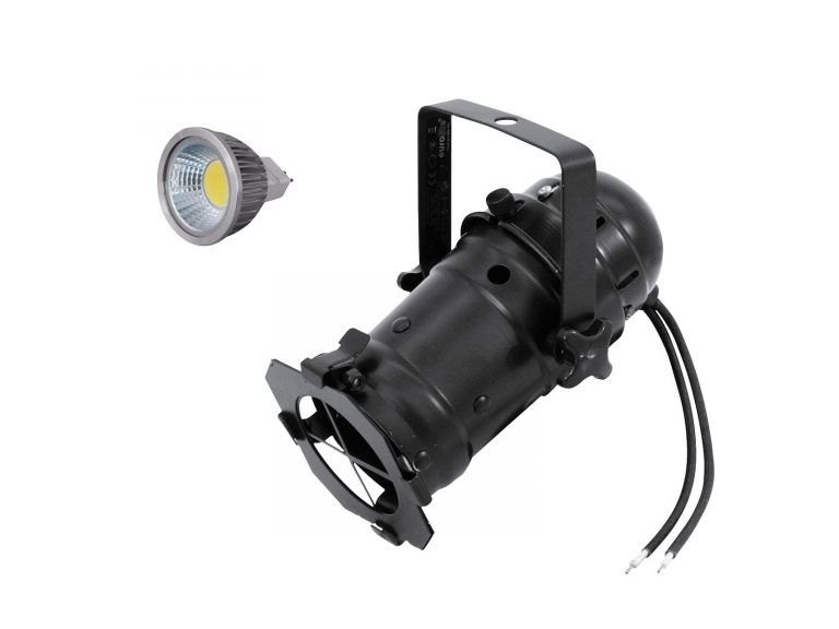 EUROLITE Set PAR-16 Spot bk + MR-16 12V GX-5,3 5W LED COB 6400K