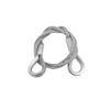 EUROLITE Steel Rope 600x3mm silver with Thimbles