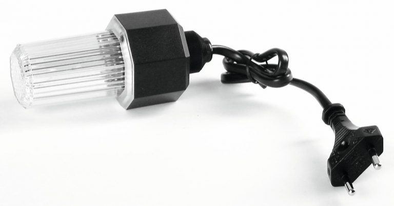 EUROLITE Strobe with Cable and Plug clear