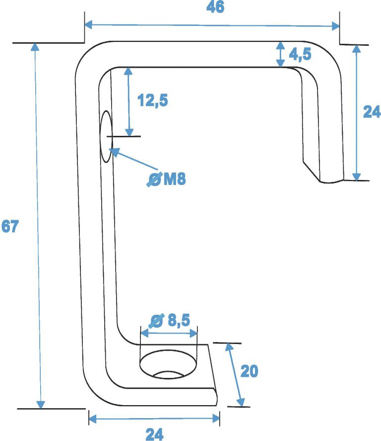 EUROLITE TH-25 Clamp for 25mm Tube sil