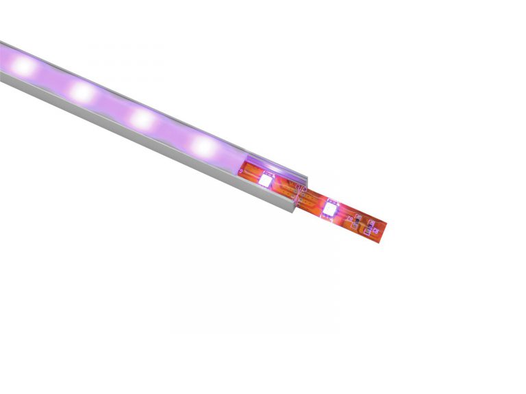 EUROLITE U-profile for LED Strip silver 4m