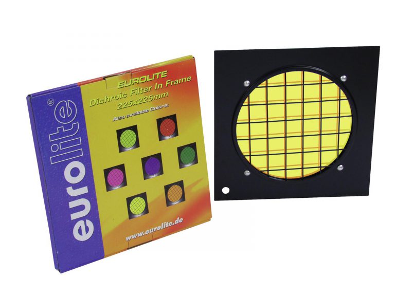 EUROLITE Yellow Dichroic Filter black Frame PAR-56