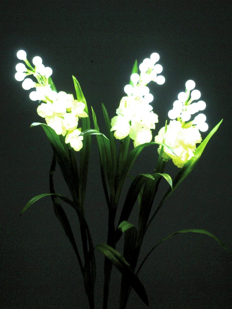 EUROPALMS Arum set, 3 branches with LEDs white 85cm