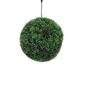 EUROPALMS Boxwood ball with orange LEDs, 40cm