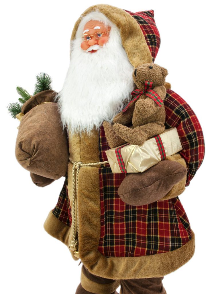 EUROPALMS Bushy beard Santa, inflatable with integrated pump, 16