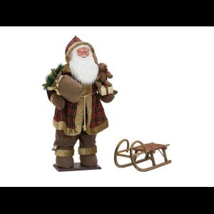 EUROPALMS Bushy beard Santa, inflatable with integrated pump, 16