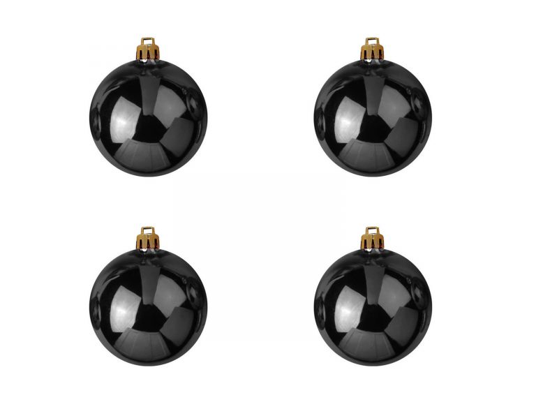 EUROPALMS Deco Ball 10cm, black 4x