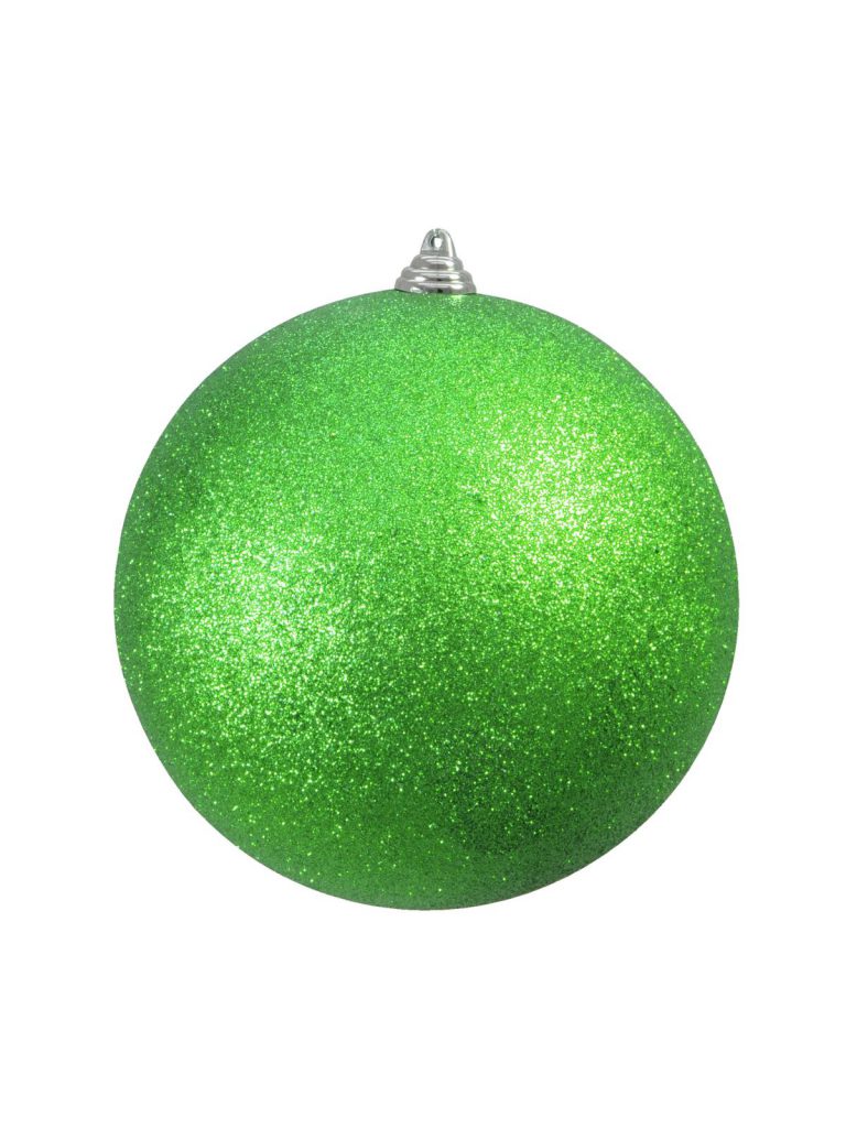 EUROPALMS Deco Ball 20cm, applegreen, glitter