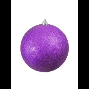 EUROPALMS Deco Ball 20cm, purple, glitter