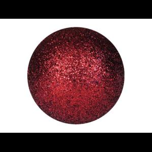 EUROPALMS Deco Ball 3,5cm, red, glitter 48x