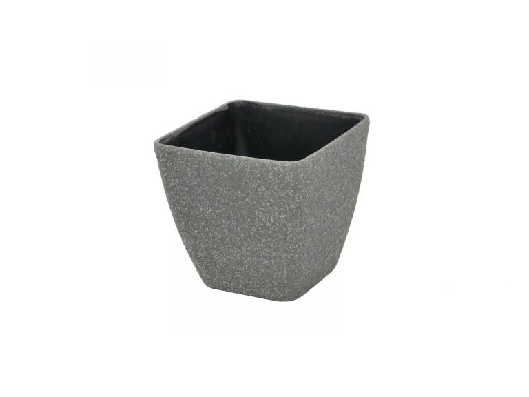 EUROPALMS Deco cachepot STONA-20, rectangular, grey