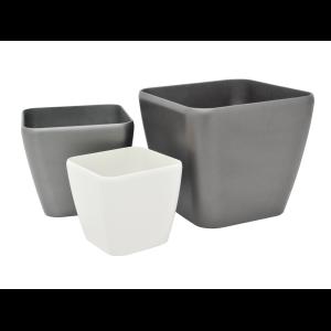 EUROPALMS Deco pot LUNA-20, rectangular,espresso